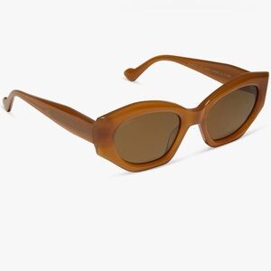 DIFF Margot Salted Caramel Brown Polarized Sunglasses